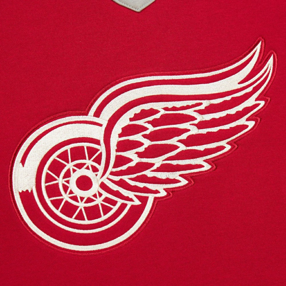 Detroit Red Wings Heritage Lace-Up Pullover Sweatshirt - Red Sweatshirts