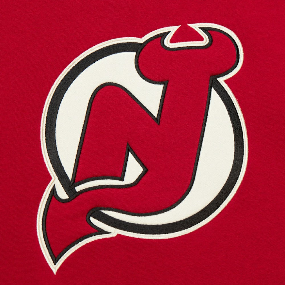 New Jersey Devils Heritage Lace-Up Pullover Sweatshirt - Red Sweatshirts