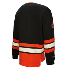 Philadelphia Flyers Heritage Lace-Up Pullover Sweatshirt - Black Sweatshirts
