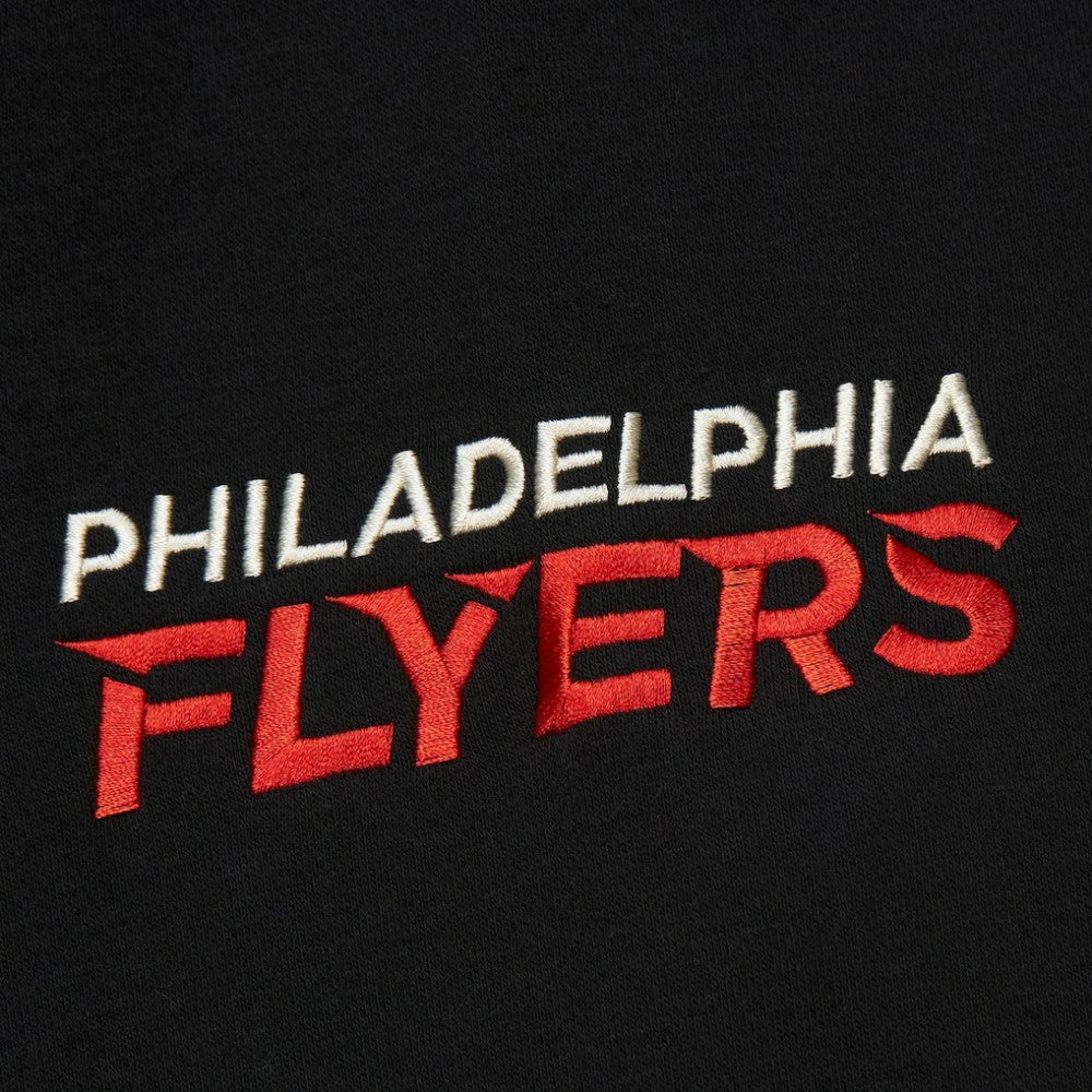 Philadelphia Flyers Heritage Lace-Up Pullover Sweatshirt - Black Sweatshirts
