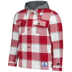 St. Louis Cardinals Starter Sherpa Full-Zip Hoodie Jacket Red/White
