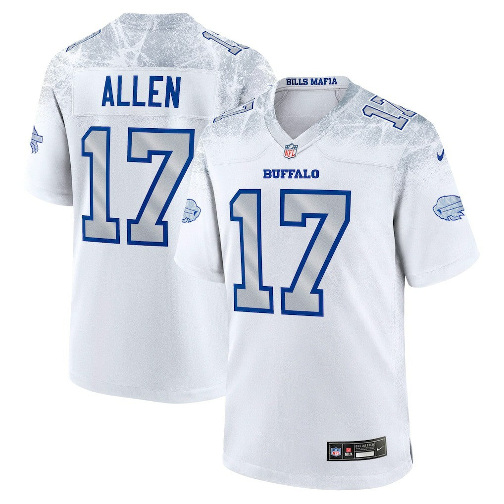 Josh Allen Buffalo Bills 2025 Rivalries Collection Game Jersey - White on sale