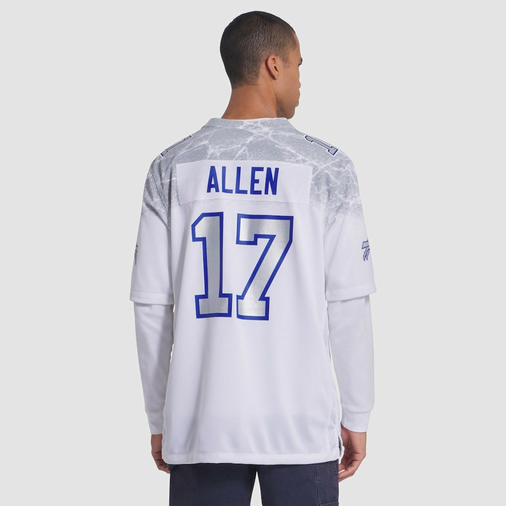 Josh Allen Buffalo Bills 2025 Rivalries Collection Game Jersey - White on sale