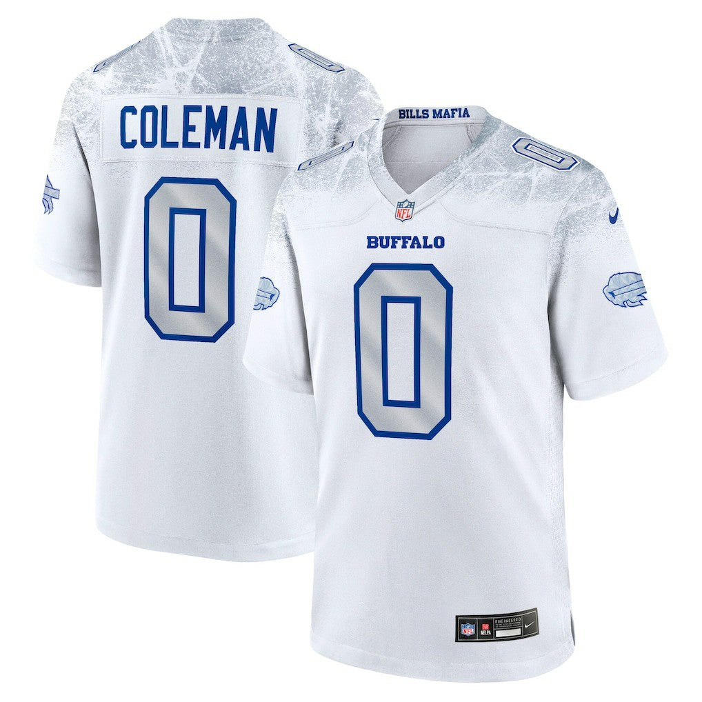 Keon Coleman Buffalo Bills 2025 Rivalries Collection Game Jersey - White for sale