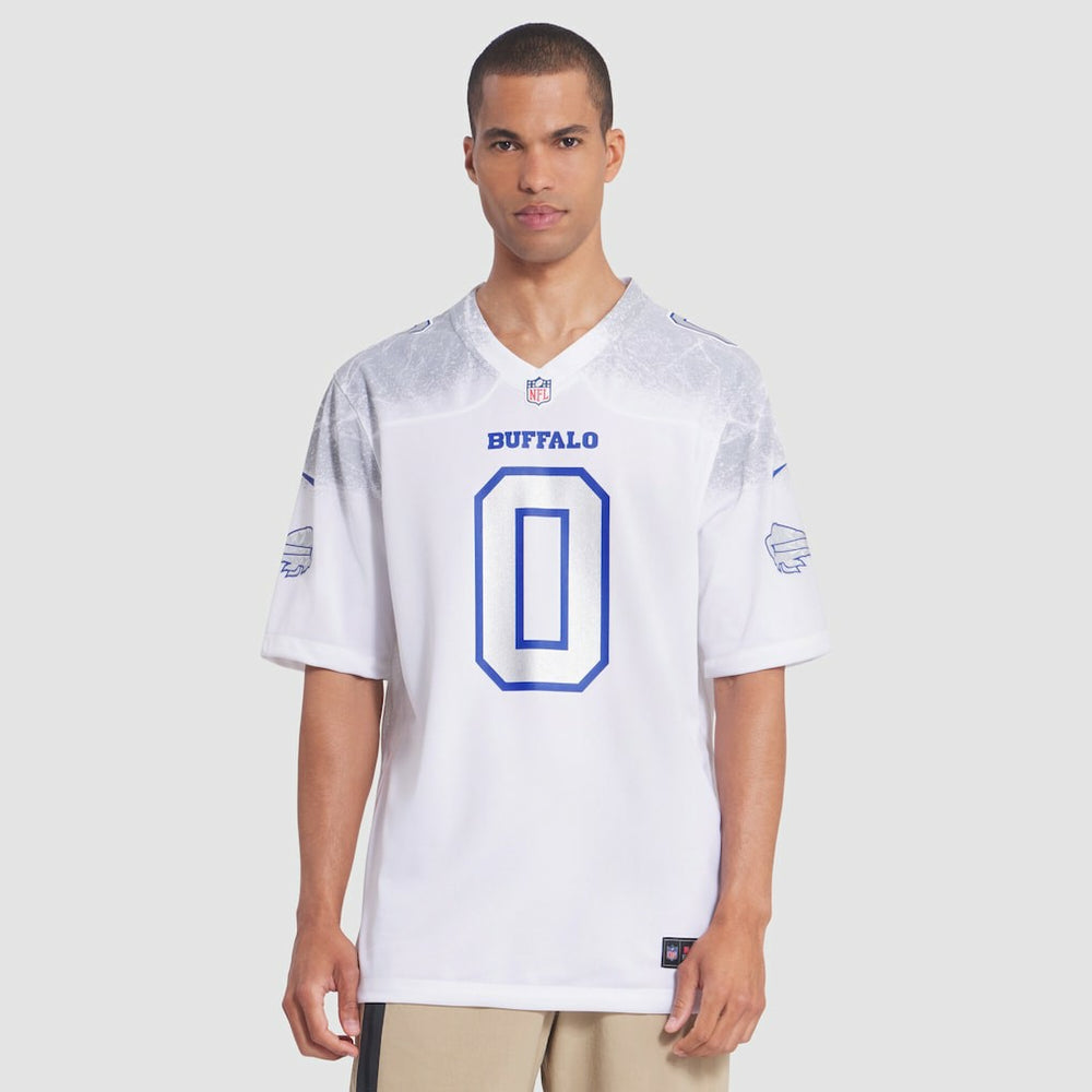 Keon Coleman Buffalo Bills 2025 Rivalries Collection Game Jersey - White for sale
