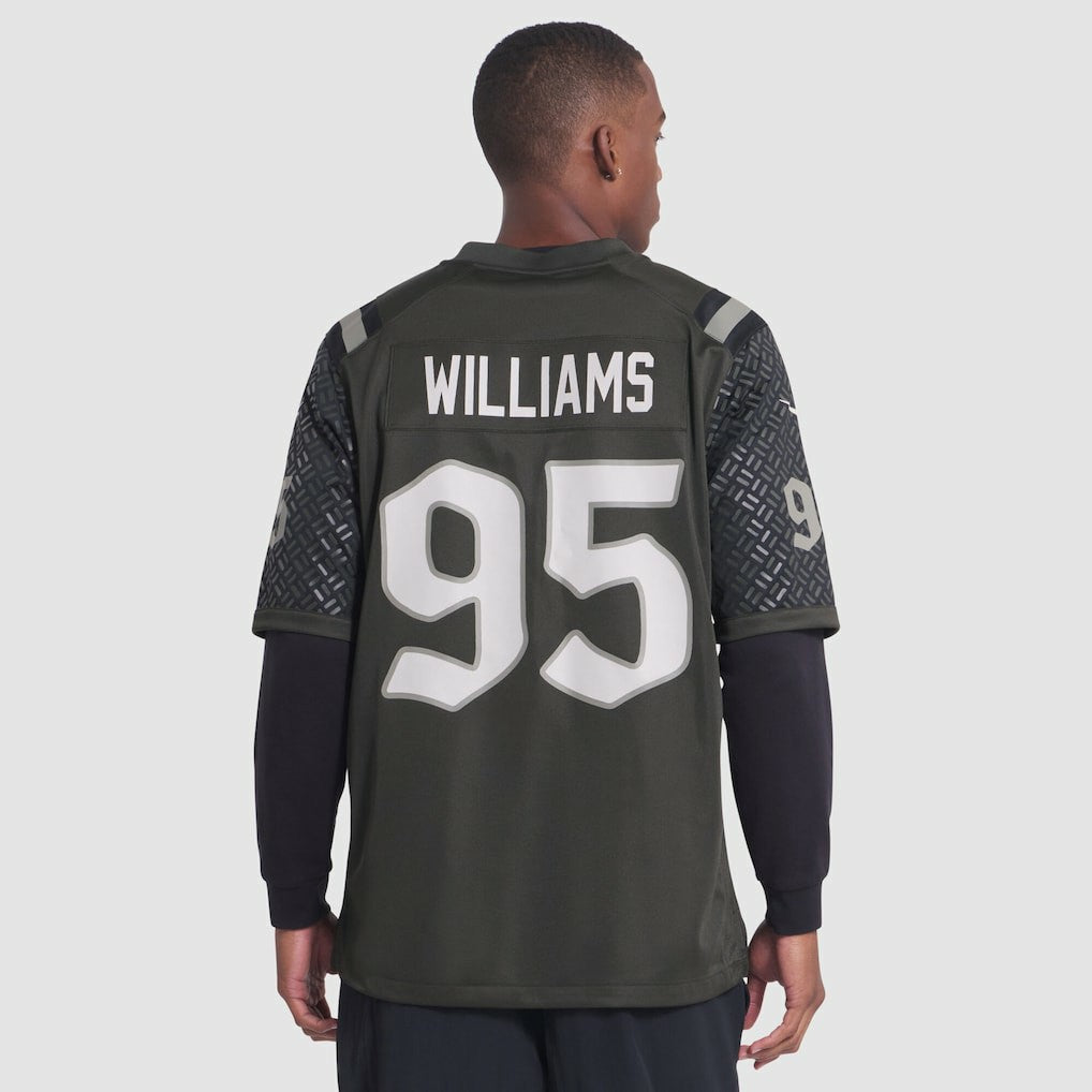 Quinnen Williams New York Jets 2025 Rivalries Collection Game Jersey - Gotham Green cheap