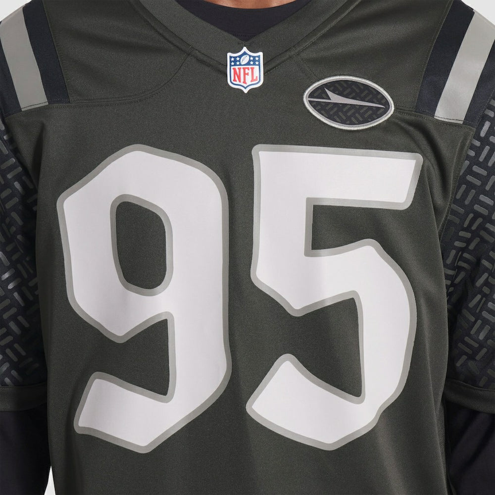 Quinnen Williams New York Jets 2025 Rivalries Collection Game Jersey - Gotham Green cheap