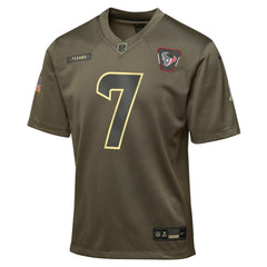 C.J. Stroud Houston Texans Youth 2025 Salute to Service Game Jersey - Olive sale