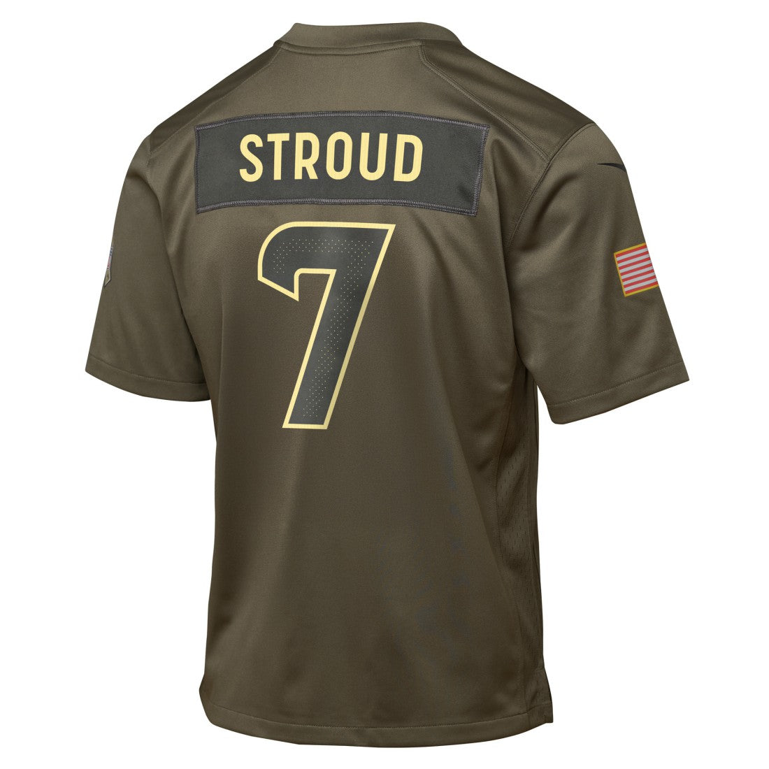 C.J. Stroud Houston Texans Youth 2025 Salute to Service Game Jersey - Olive sale