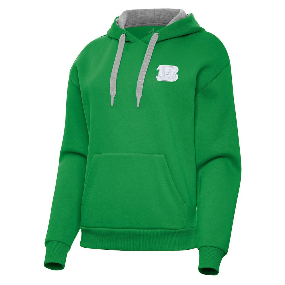 Cincinnati Bengals Antigua Women's St. Patrick's Day Victory Pullover Hoodie - Kelly Green outlet