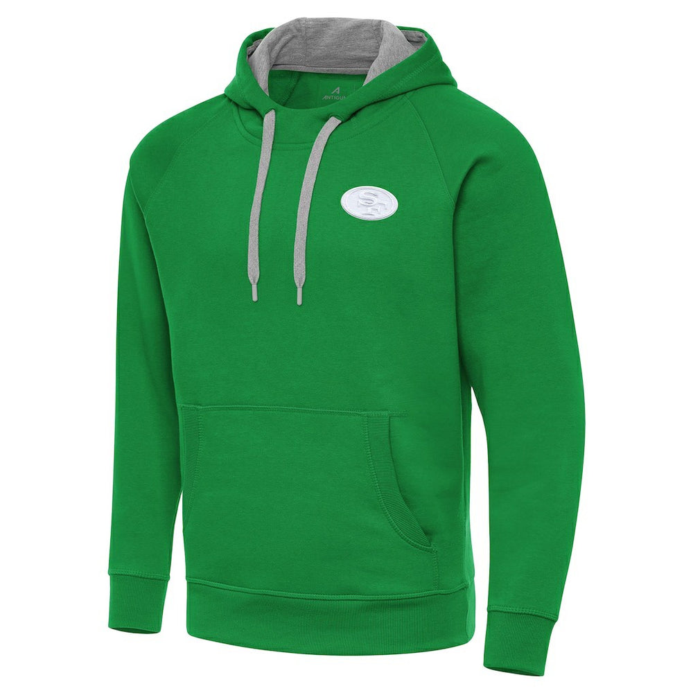San Francisco 49ers Antigua St. Patrick's Day Victory Pullover Hoodie - Kelly Green on sale