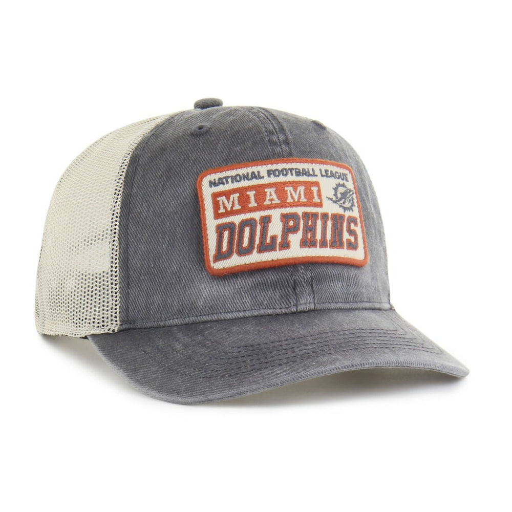 Miami Dolphins '47 Canteen Relaxed Trucker Adjustable Hat - Charcoal discount