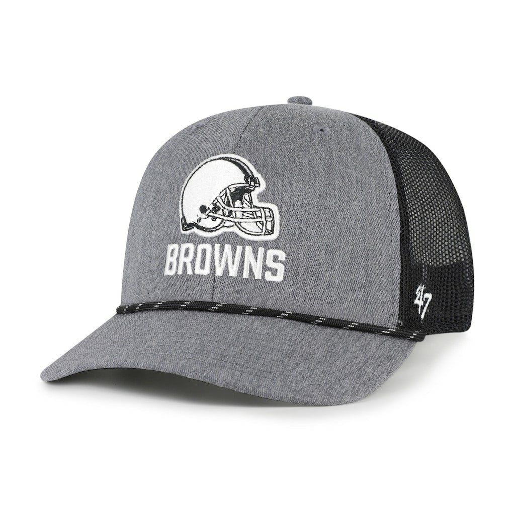 Cleveland Browns '47 Carbon Rope Trucker Adjustable Hat - Heather Charcoal sale