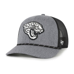 Jacksonville Jaguars '47 Carbon Rope Trucker Adjustable Hat - Heather Charcoal discount