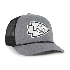Kansas City Chiefs '47 Carbon Rope Trucker Adjustable Hat - Heather Charcoal cheap