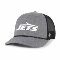 New York Jets '47 Carbon Rope Trucker Adjustable Hat - Heather Charcoal online