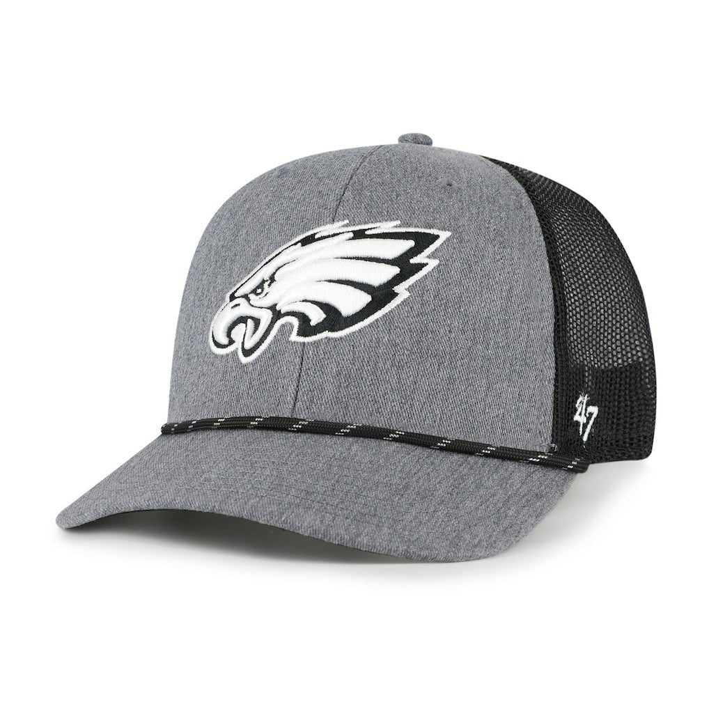 Philadelphia Eagles '47 Carbon Rope Trucker Adjustable Hat - Heather Charcoal sale