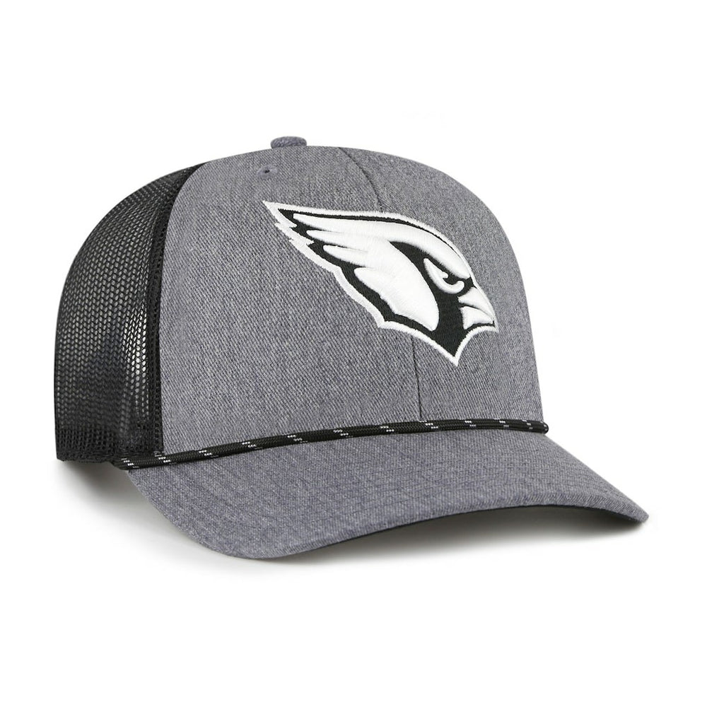 Arizona Cardinals '47 Carbon Rope Trucker Adjustable Hat - Heather Charcoal discount