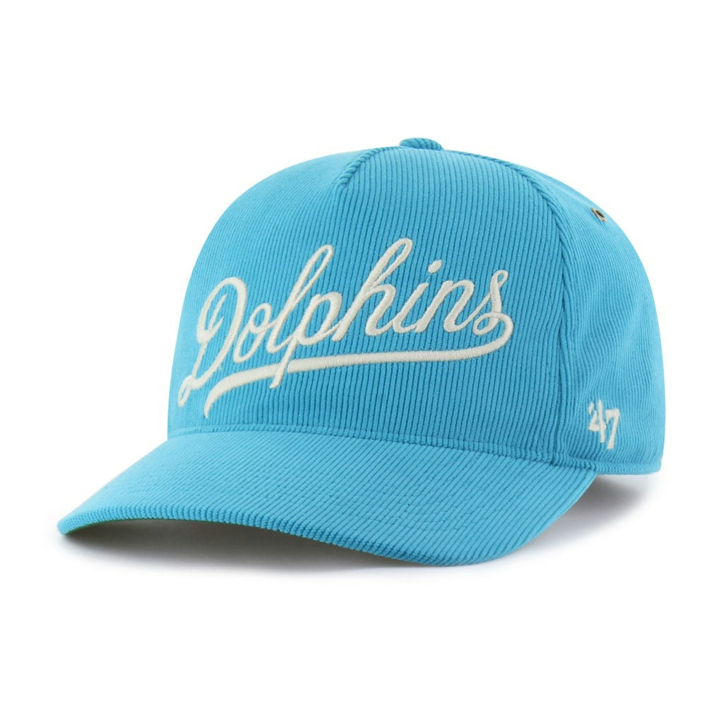 Miami Dolphins '47 Golden Age Corduroy Hitch Adjustable Hat - Aqua outlet