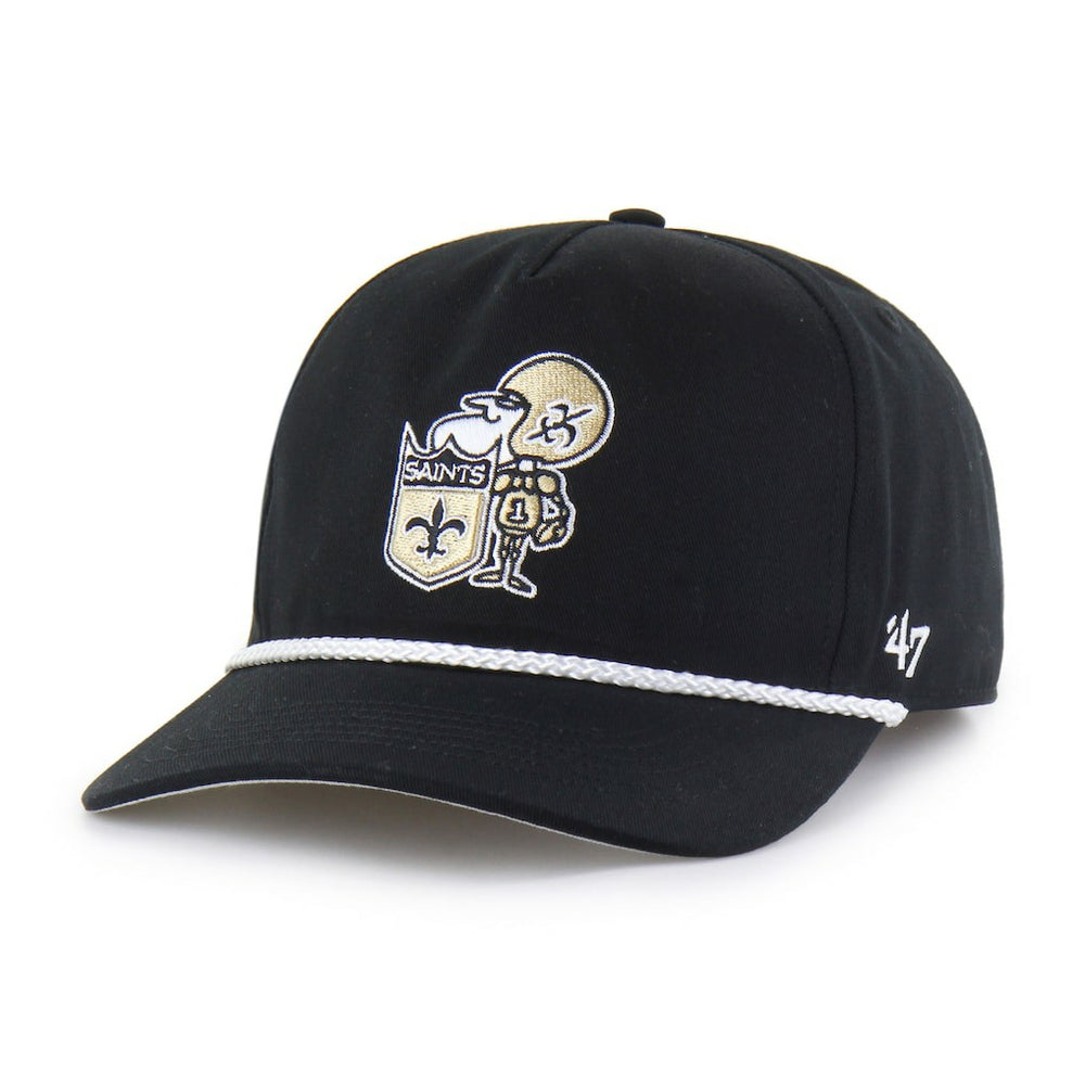 New Orleans Saints '47 Rope Hitch Adjustable Hat - Black discount