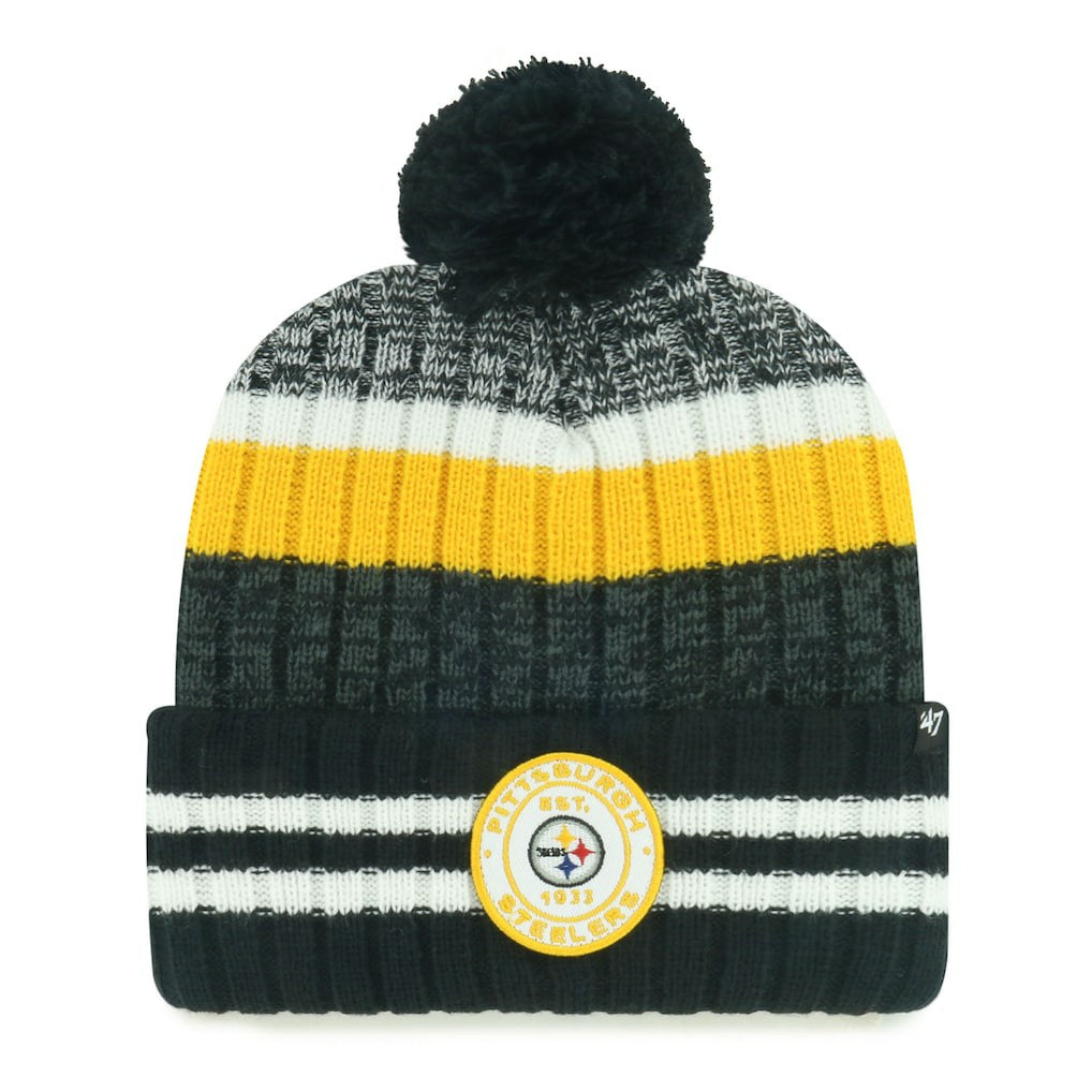 Pittsburgh Steelers '47 Quiver Cuffed Knit Hat with Pom sale