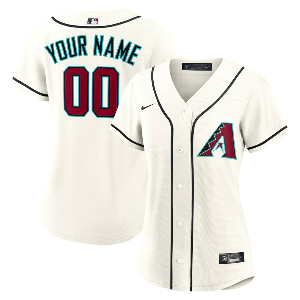 Arizona Diamondbacks Women's Home Custom Replica 2.0 Jersey Cream