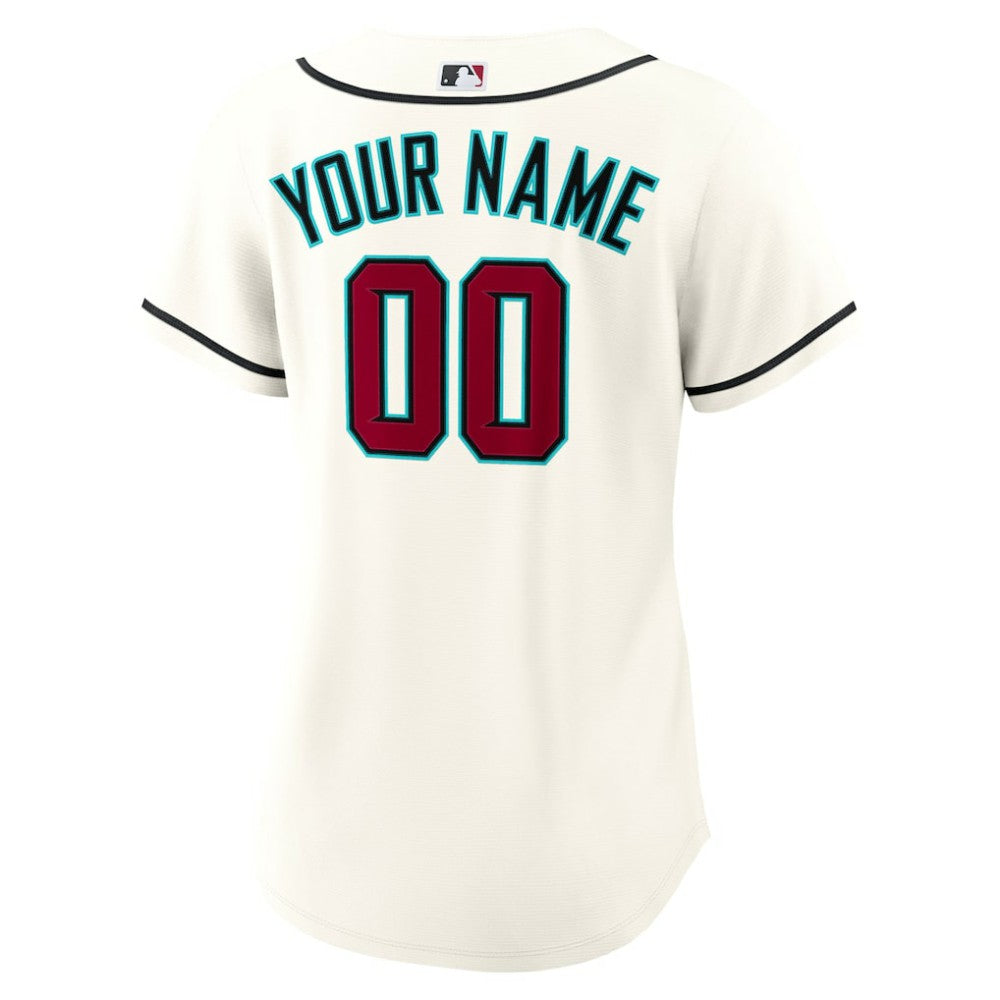 Arizona Diamondbacks Women's Home Custom Replica 2.0 Jersey Cream