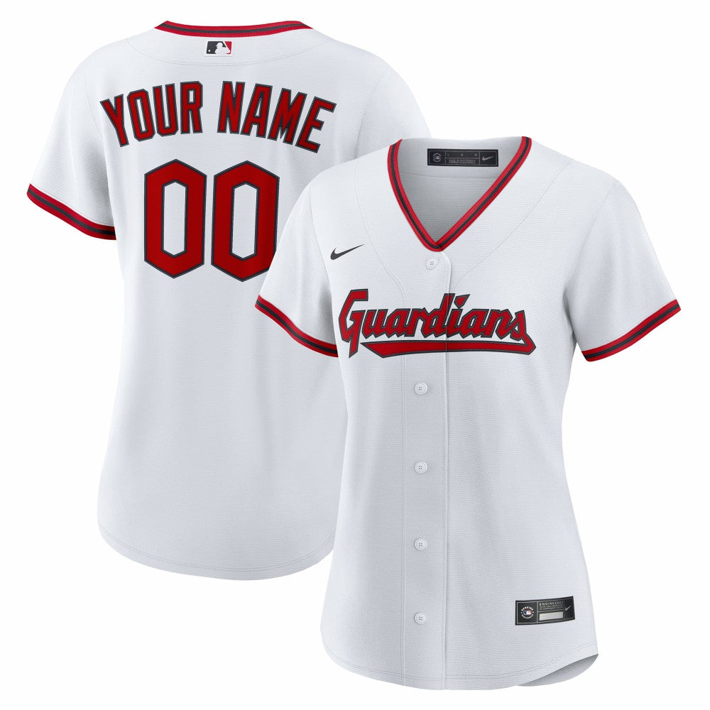 Cleveland Guardians Women's Home Custom Replica 2.0 Jersey White