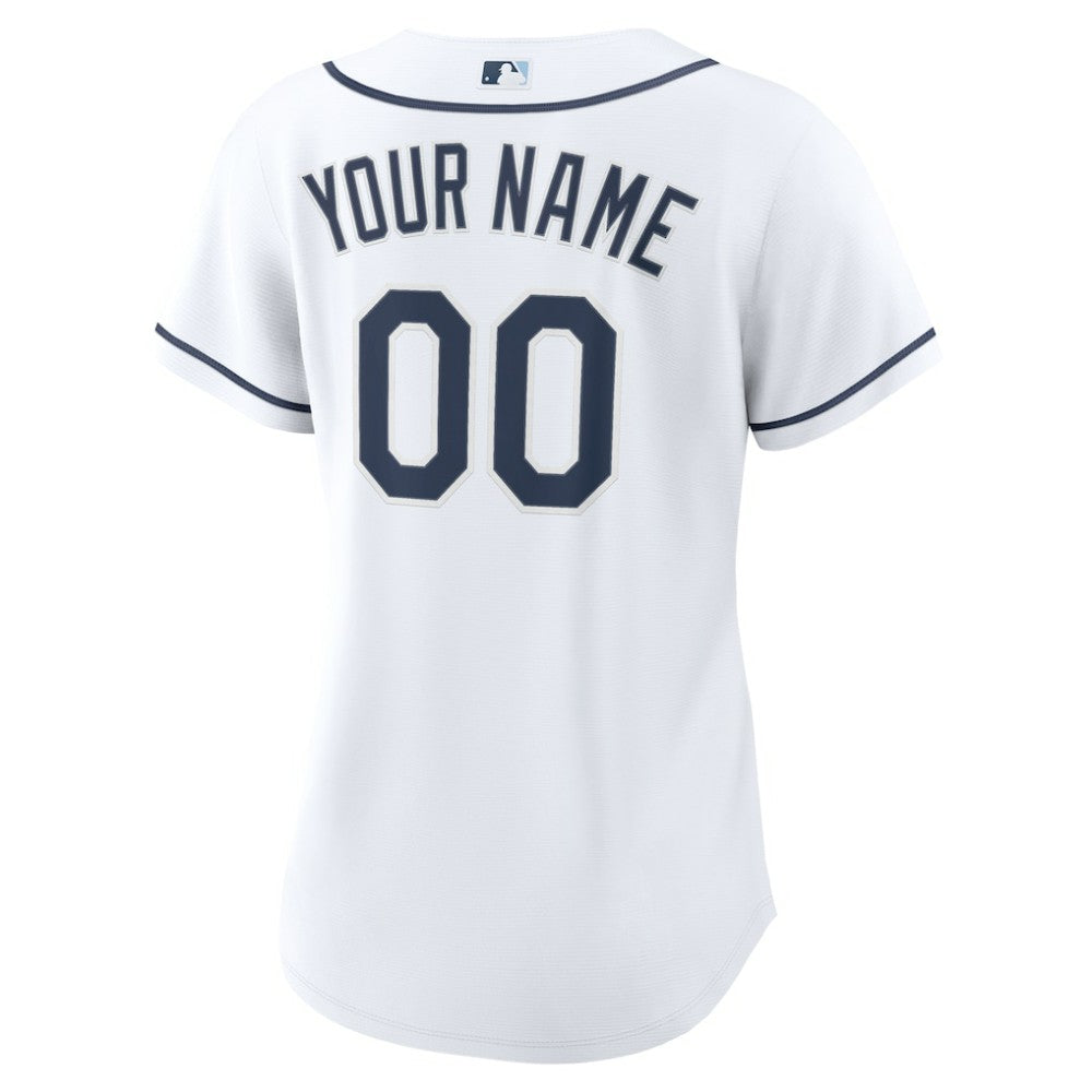 Tampa Bay Rays Women's Home Custom Replica 2.0 Jersey White
