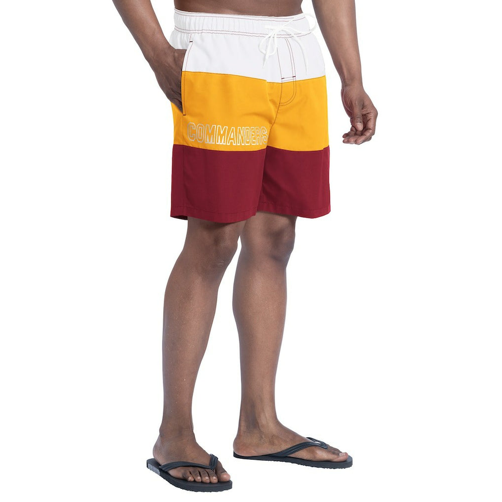 Washington Commanders G-III Sports by Carl Banks Sunrise Volley Swim Shorts - Burgundy/Gold online