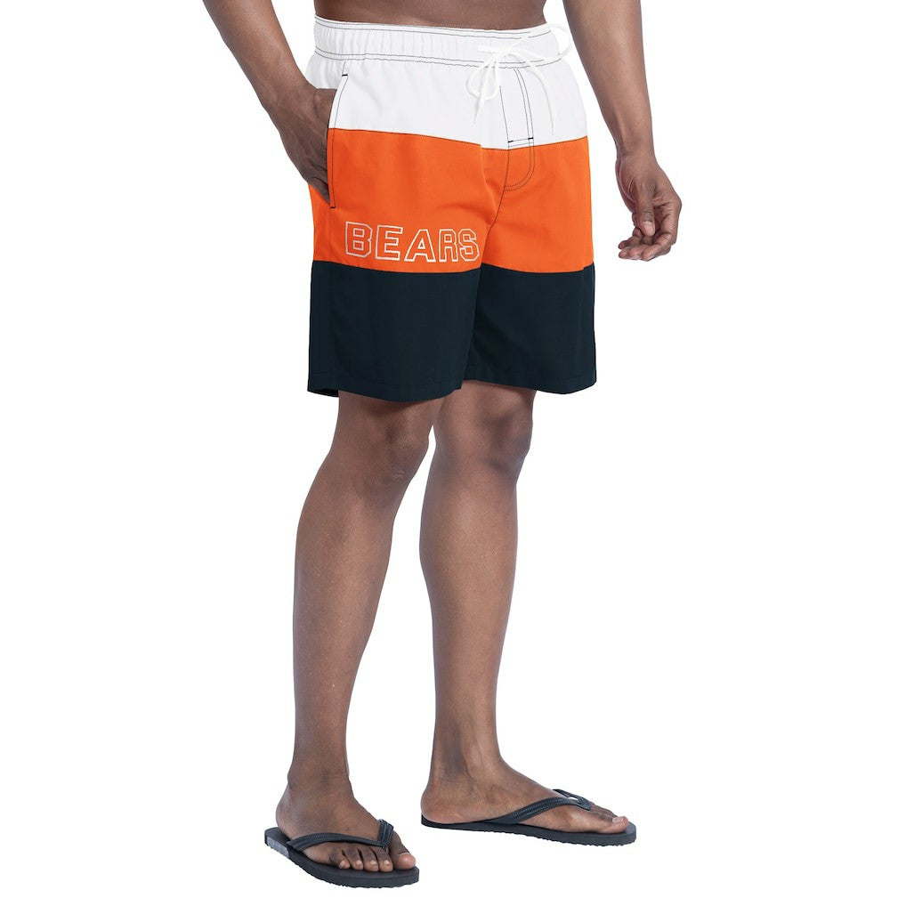 Chicago Bears G-III Sports by Carl Banks Sunrise Volley Swim Shorts - Navy/Orange online