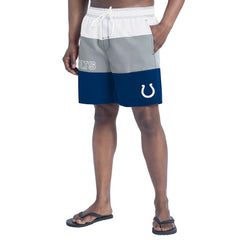 Indianapolis Colts G-III Sports by Carl Banks Sunrise Volley Swim Shorts - Royal/Gray on sale