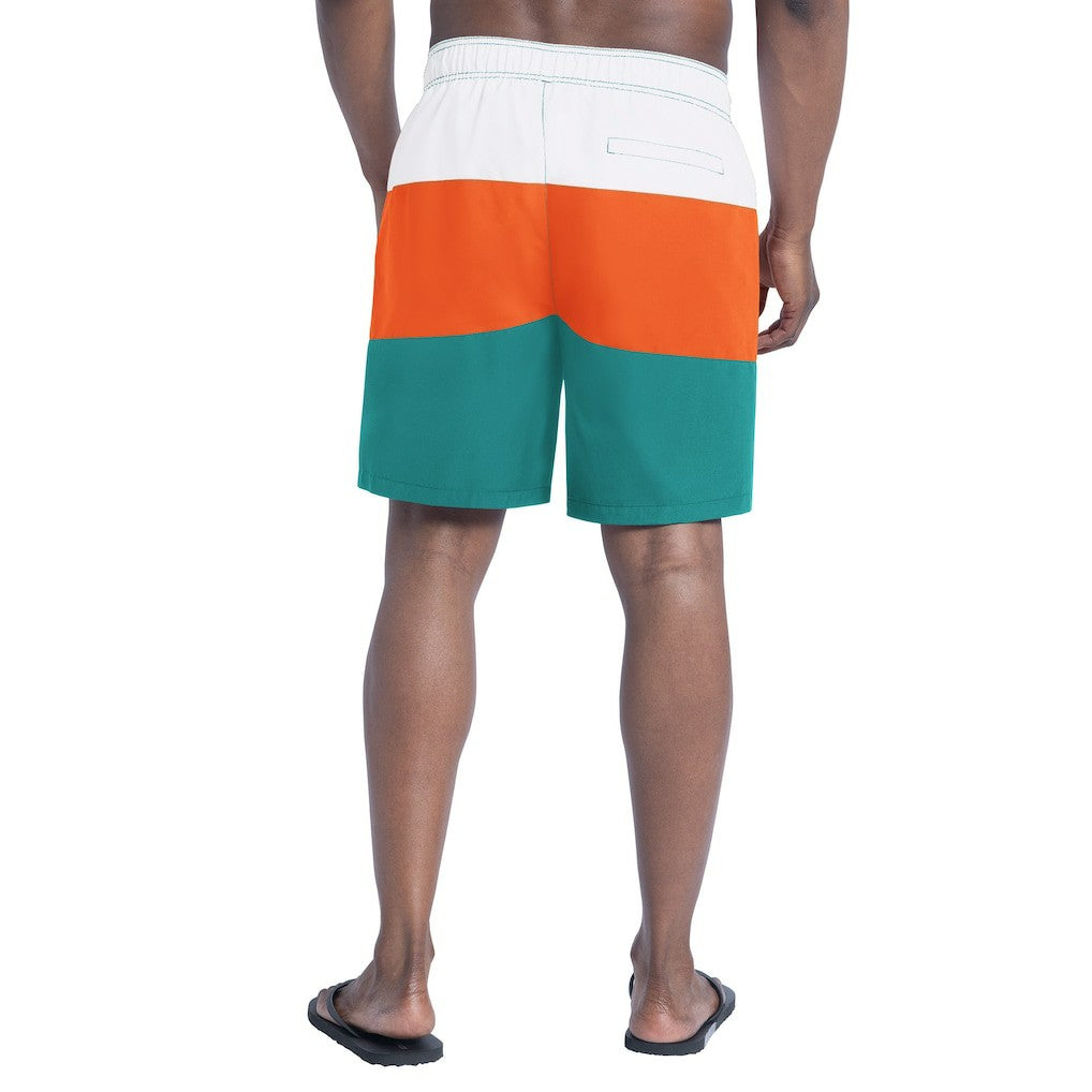 Miami Dolphins G-III Sports by Carl Banks Sunrise Volley Swim Shorts - Aqua/Orange outlet