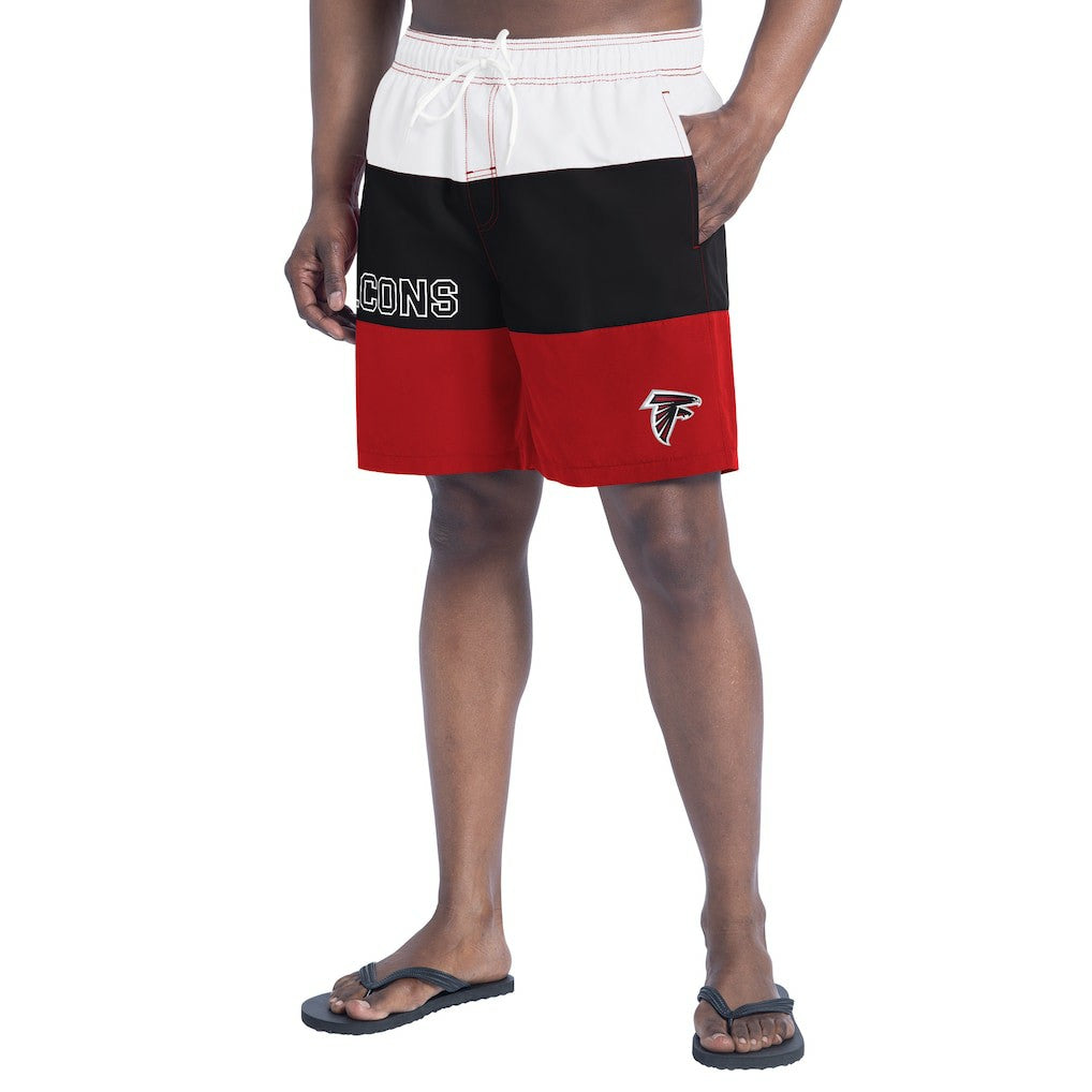 Atlanta Falcons G-III Sports by Carl Banks Sunrise Volley Swim Shorts - Red/Black sale