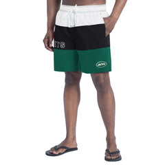 New York Jets G-III Sports by Carl Banks Sunrise Volley Swim Shorts - Green/Black cheap