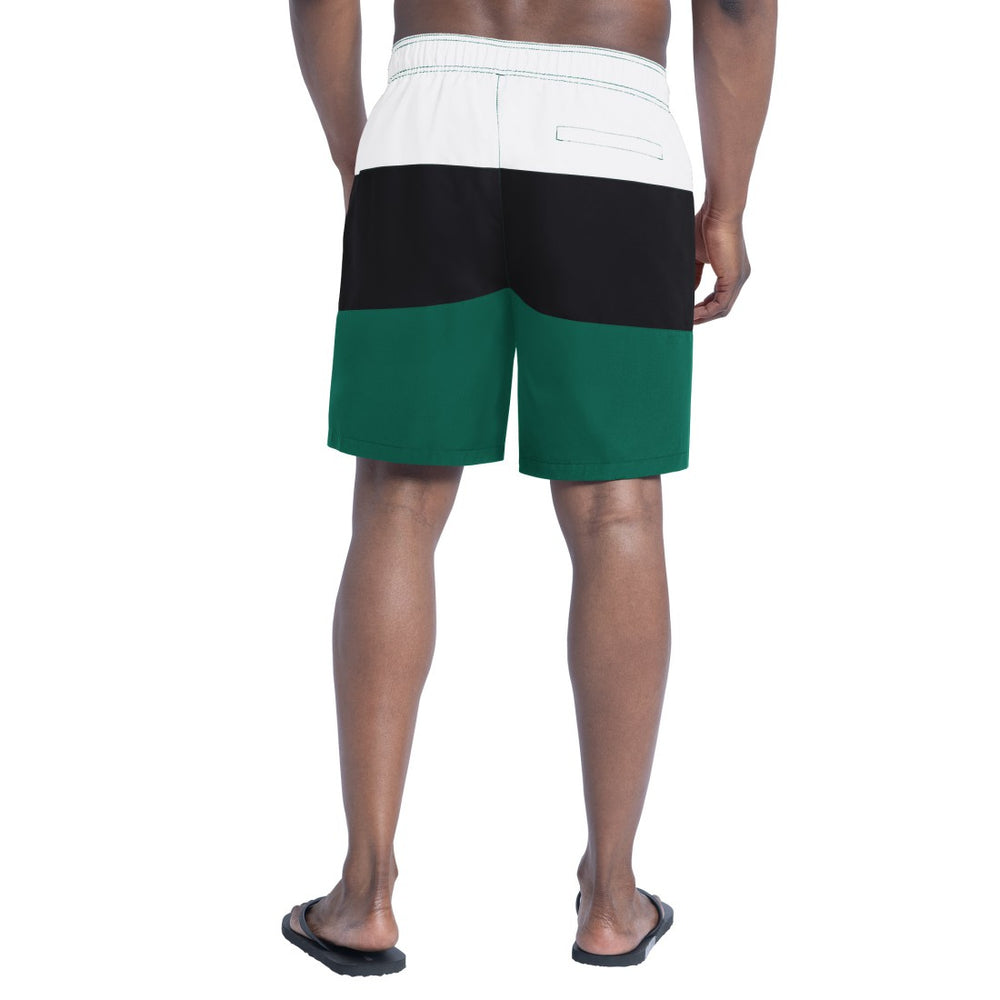 New York Jets G-III Sports by Carl Banks Sunrise Volley Swim Shorts - Green/Black cheap
