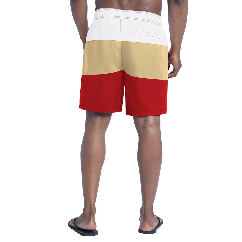 San Francisco 49ers G-III Sports by Carl Banks Sunrise Volley Swim Shorts - Scarlet/Gold online
