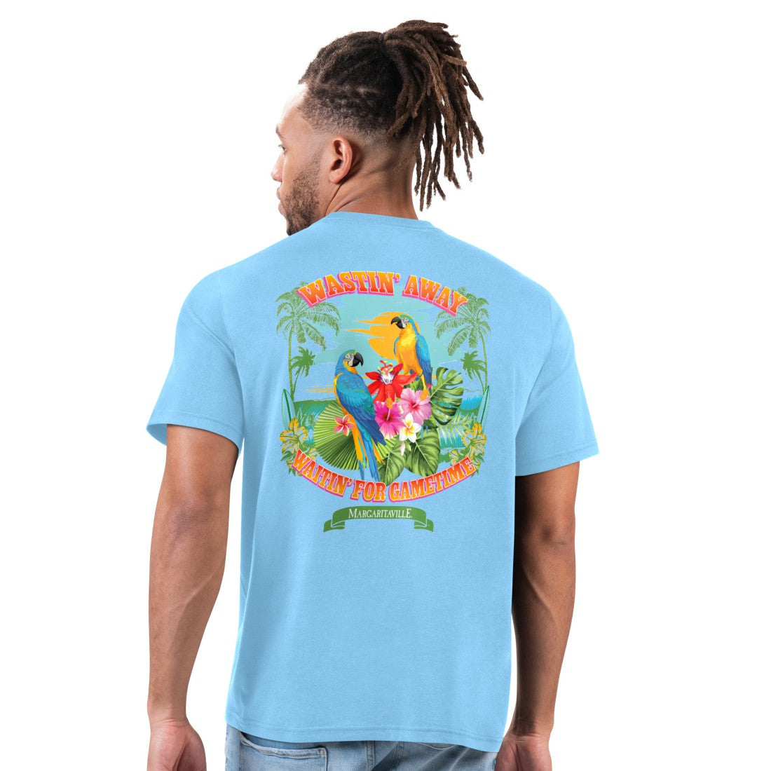 Seattle Seahawks Margaritaville Wastin' Away T-Shirt - Light Blue discount