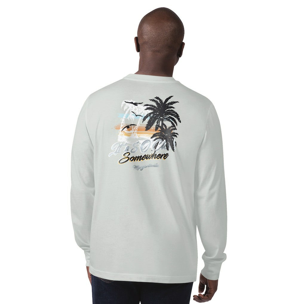 Las Vegas Raiders Margaritaville It's Five O'Clock Somewhere Long Sleeve T-Shirt - Gray cheap