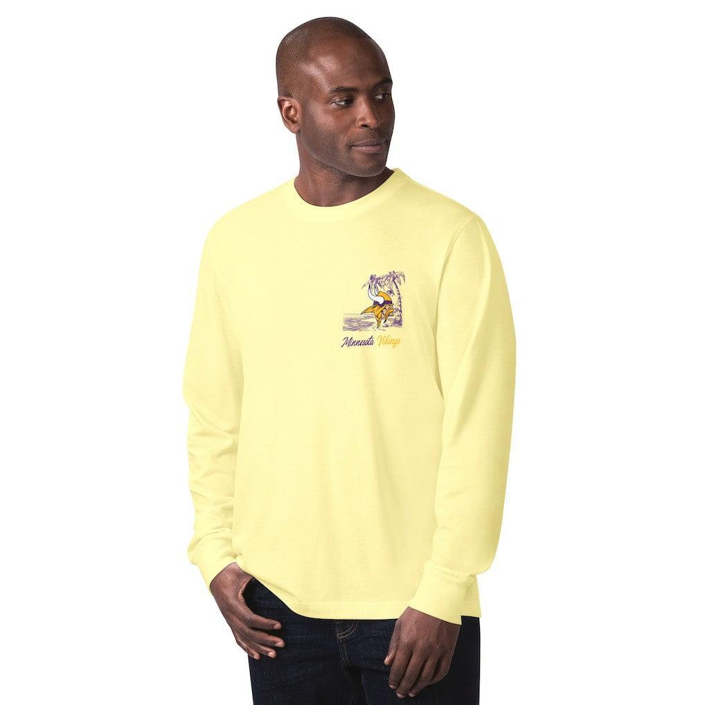 Minnesota Vikings Margaritaville It's Five O'Clock Somewhere Long Sleeve T-Shirt - Yellow cheap