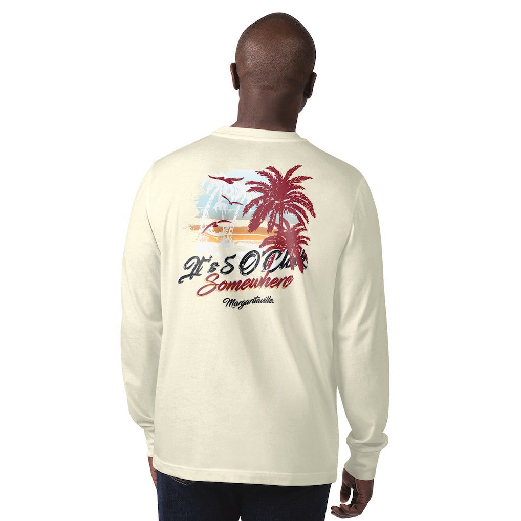 Arizona Cardinals Margaritaville It's Five O'Clock Somewhere Long Sleeve T-Shirt - Cream outlet