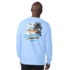 Carolina Panthers Margaritaville It's Five O'Clock Somewhere Long Sleeve T-Shirt - Light Blue cheap