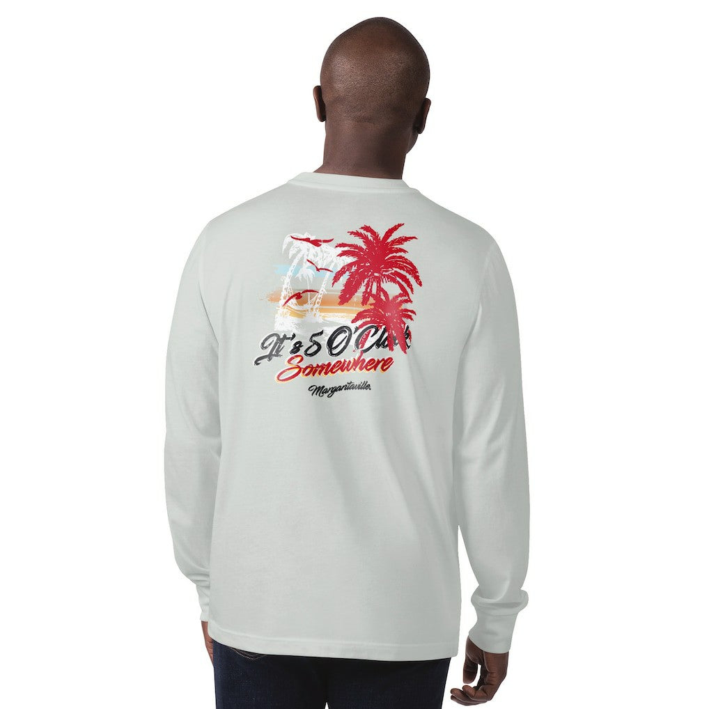 Atlanta Falcons Margaritaville It's Five O'Clock Somewhere Long Sleeve T-Shirt - Gray sale