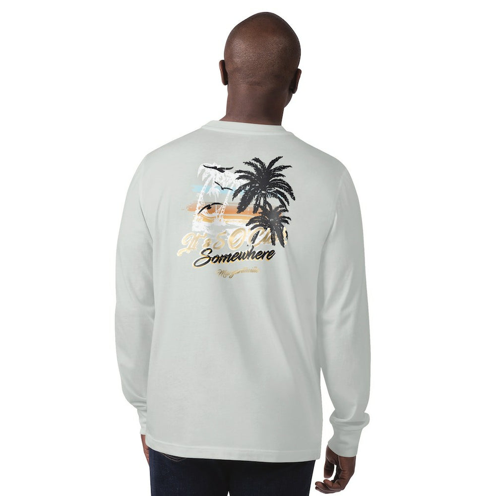 New Orleans Saints Margaritaville It's Five O'Clock Somewhere Long Sleeve T-Shirt - Gray outlet