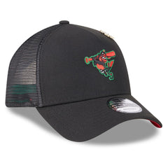Baltimore Orioles 2025 Big League Chew A-Frame 9FORTY Adjustable Trucker Hat Black