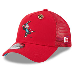 Los Angeles Angels 2025 Big League Chew A-Frame 9FORTY Adjustable Trucker Hat Red