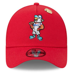 Washington Nationals 2025 Big League Chew A-Frame 9FORTY Adjustable Trucker Hat Red