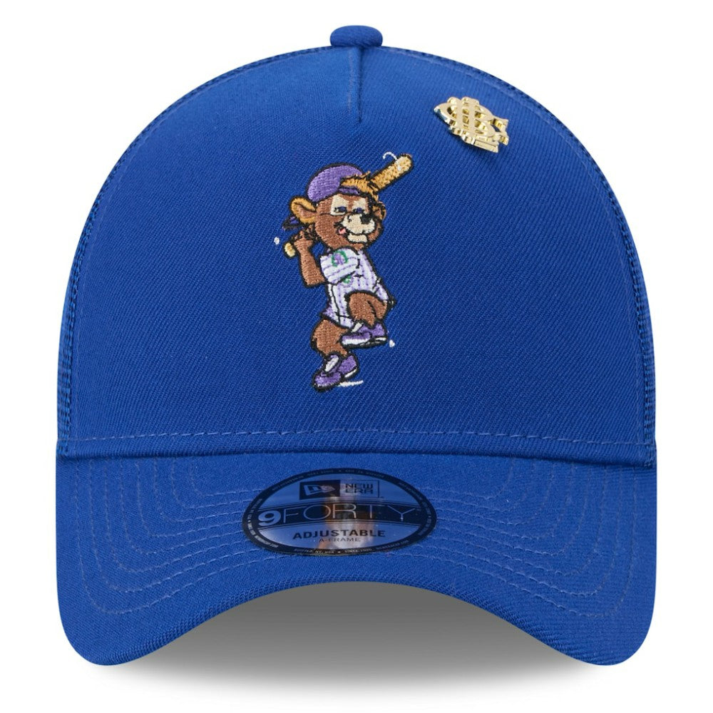 Chicago Cubs 2025 Big League Chew A-Frame 9FORTY Adjustable Trucker Hat Royal