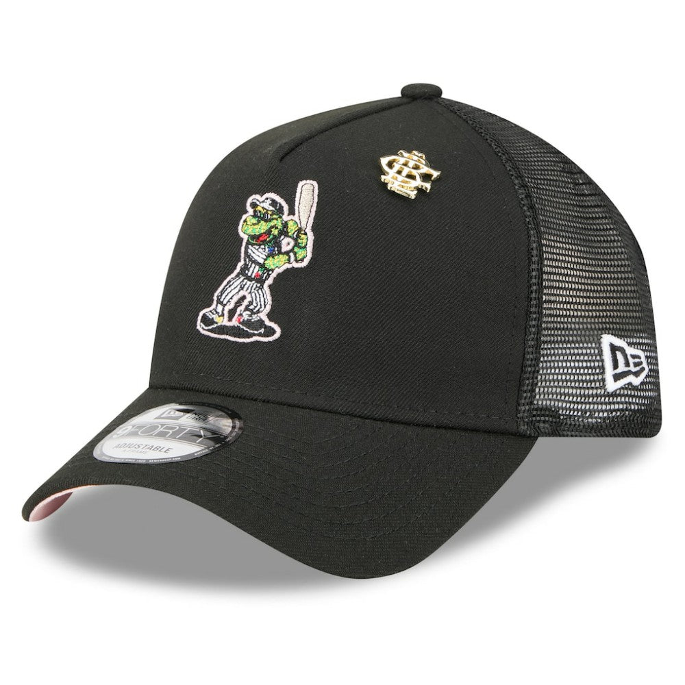 Chicago White Sox 2025 Big League Chew A-Frame 9FORTY Adjustable Trucker Hat Black