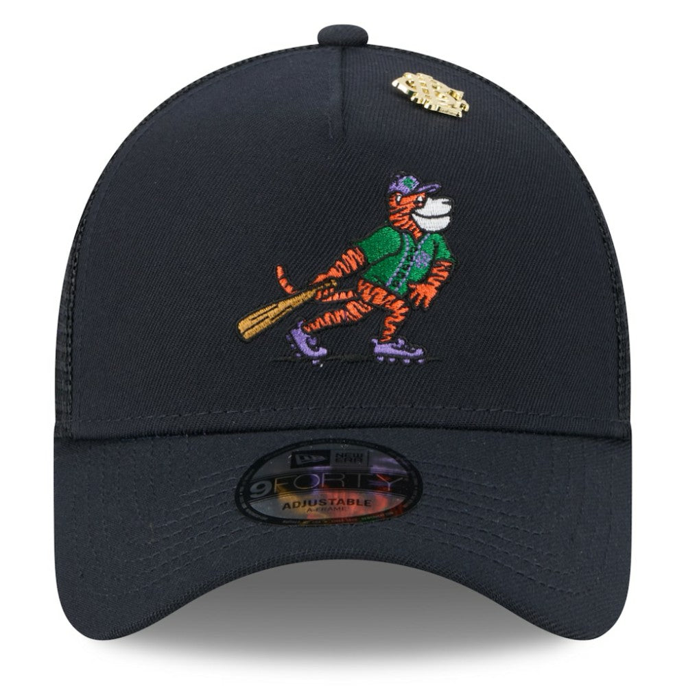 Detroit Tigers 2025 Big League Chew A-Frame 9FORTY Adjustable Trucker Hat Navy
